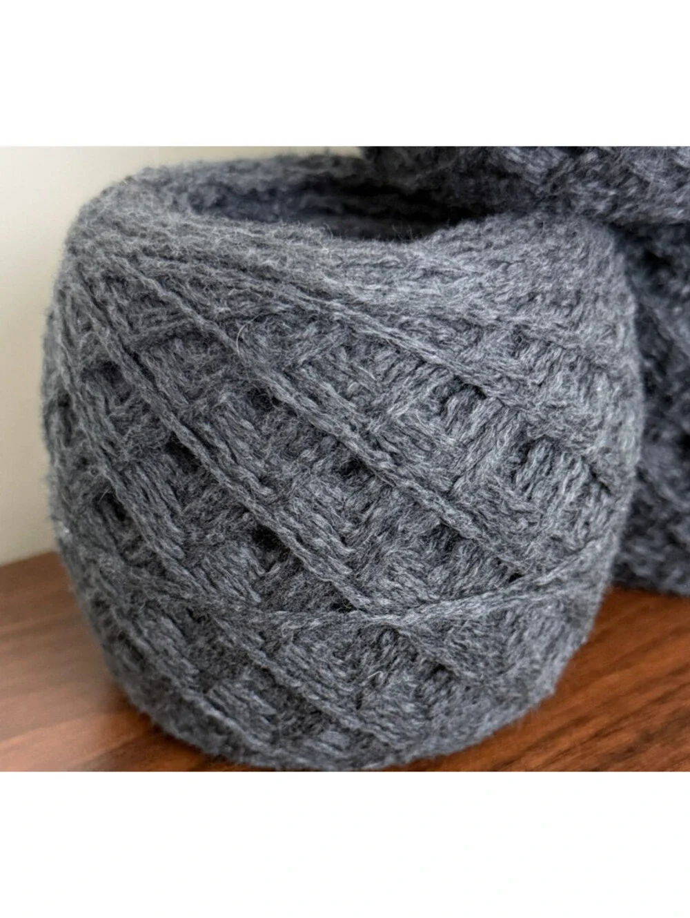 Reclaimed Cotton Blend Worsted Yarn 1283 Yds Charcoal 594g (6 Cakes)
